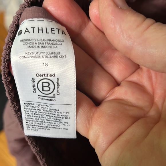 Athleta x Alicia Keys Keys Utility Jumpsuit gold hardware smoked almond - Picture 11 of 11